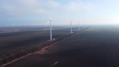 Wind generators. Wind turbine. Eco energy.