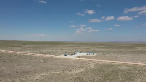 Órbita de vista aérea de lanzamiento