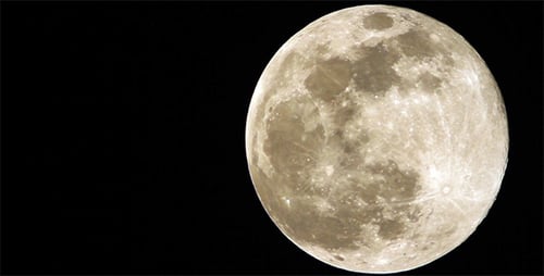 Super Moon Face Close-Up