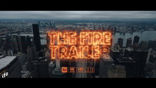 Dynamic Fire and Electric Cinematic Trailer Titles