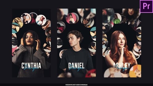 Photo Gallery Poster Circle Teaser Stories For Premiere Pro