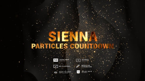 Sienna Particles Countdown 3in1 Backgrounds
