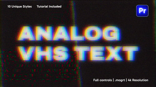 Analog VHS Text Animation