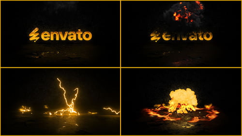 Lightning Fire Logo Animation