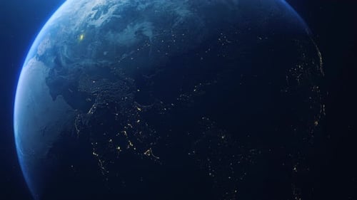 Earh Zoom In Space To Czech Republic Country Alpha Output