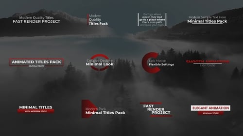 Modern Titles Pack in Davinci Resolve.