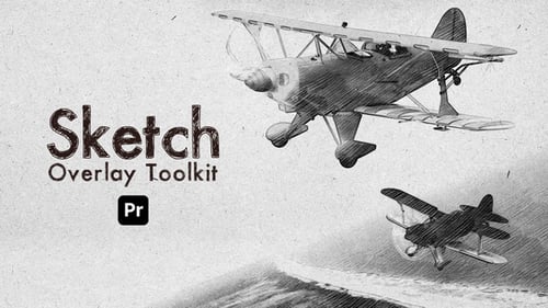 Dynamic Sketch Art Overlay Video Template