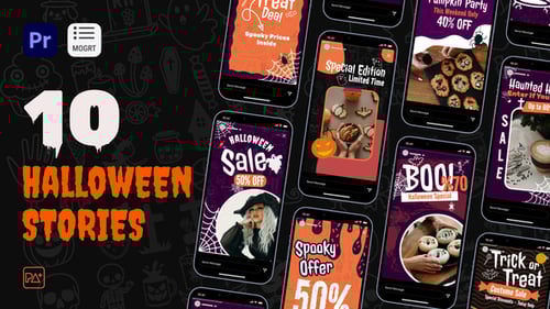 Halloween Sale Social Media Stories For PR