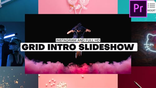 Dynamic Fashion Slideshow Opener with Modern Grid Transitions
