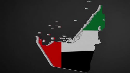 Intro-Animation zur Grenzkarte der Vereinigten Arabischen Emirate