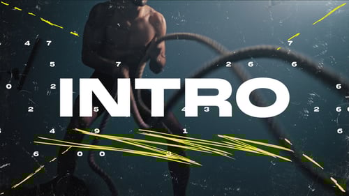 High-Energy Sport Intro with Kinetic Grunge Effects