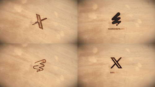 Logo Burnt Wood for After Effects
