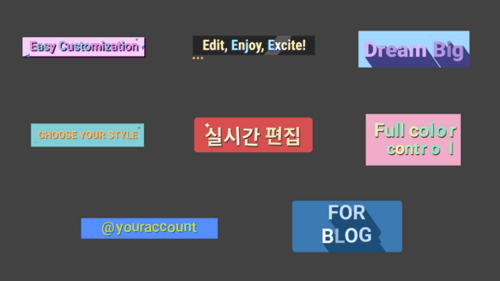 Stylish Colorful Frames Titles for Premiere Pro