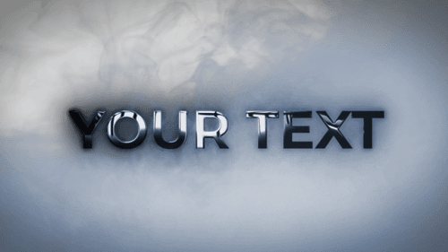 Cinematic Smoky Metal Logo and Text Reveal