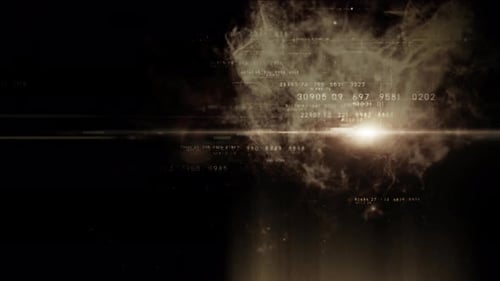 Futuristic Data Matrix Simulation HUD Background 16