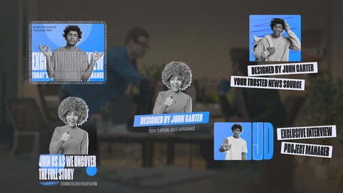 Modern Lower Thirds with Embedded Media and Dynamic Text