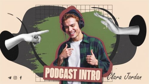 Collage Podcast Intro | MOGRT