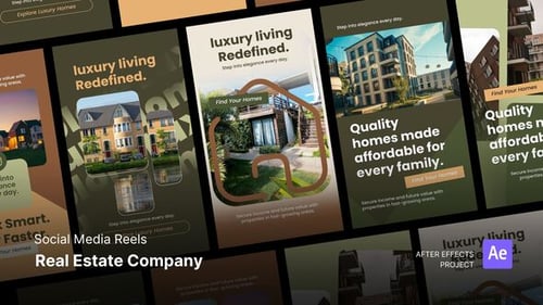Reels - Real Estate Company After Effects Project Files