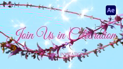 Elegant Floral Wedding Invite