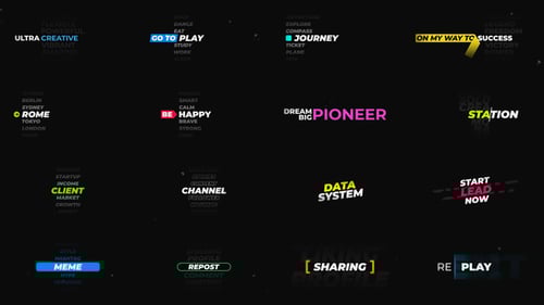 Text Carousel Titles