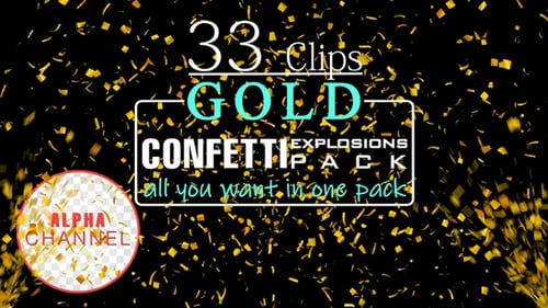 Goldenes Konfetti