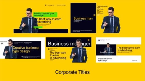 Dynamic Corporate Titles with Modern Text Reveals