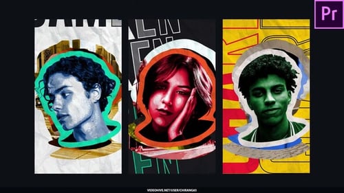 Paper Collage Art Stories For Premiere Pro