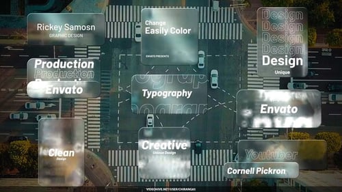 Modern Glass Effect Titles and Lower Thirds