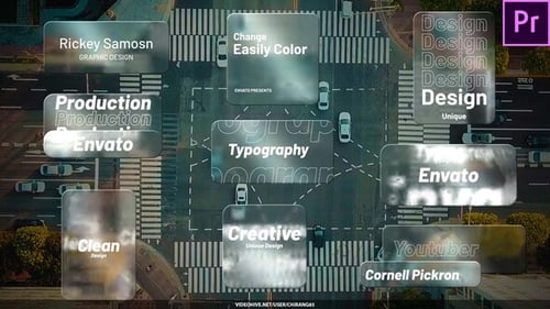 Sleek Glass Morph Text Animations for Dynamic Videos