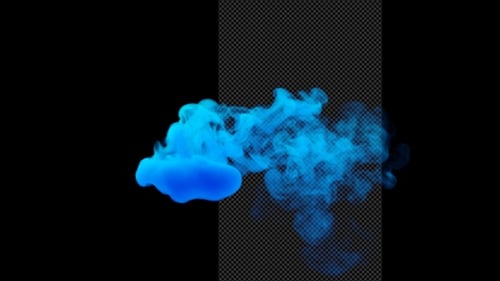Blauer Rauchball Moving V4