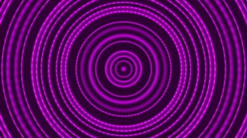 Abstract Purple Circle Waves Loop Background