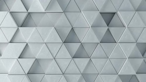 Abstract Pulsing Geometric Triangles Seamless Loop Background