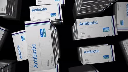 Circuito de adquisición de antibióticos en paquetes