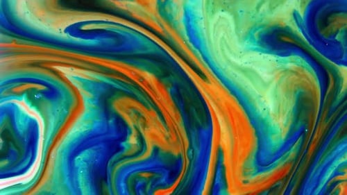 Abstract Color Cacophony Paint Ink Texture Spread 45