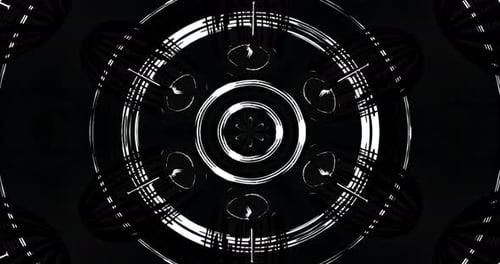 Abstract Geometric Rotating Tunnel Background