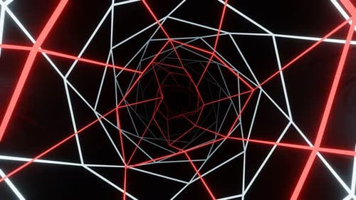 Abstrakte Linien des VJ Loop Tunnels