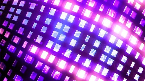 Neon Glowing Abstract Grid Loop Background Animation