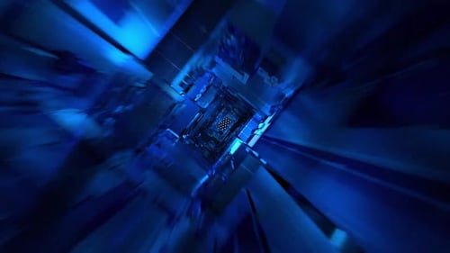 Futuristischer SciFi-Tunnel