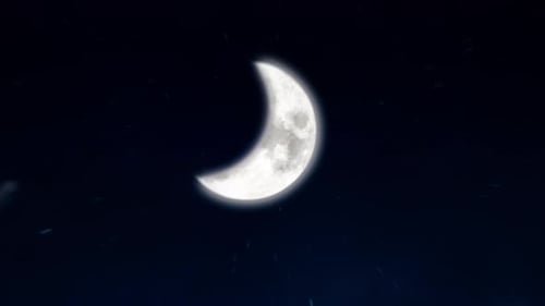 Ramadan Kareem Greeting Animation with Mosque, Crescent Moon, and Fireworks