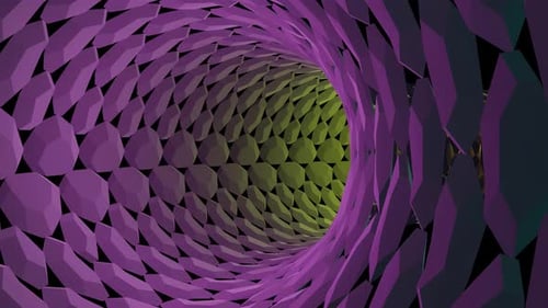 Round Colorful Tunnel