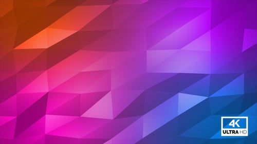 Dynamic Geometric Polygon Background Loop with Gradient Colors