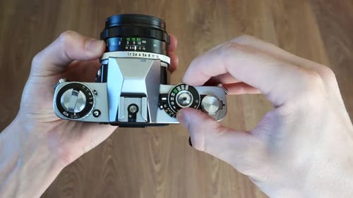 Working With A Vintage Film Camera 2