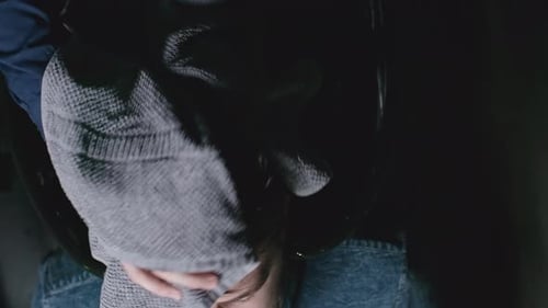 Man Getting Hair Dryed in Salon