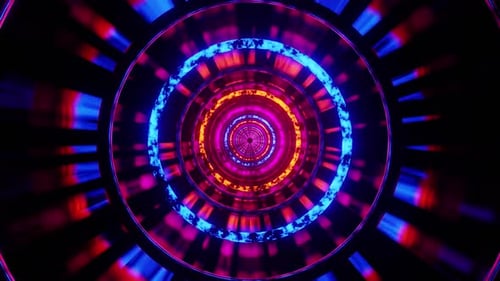 Sci Fi Vj Loop Animationstunnel Hintergrund HD