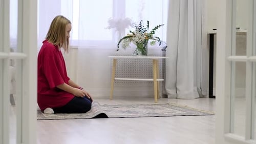 Girl Playing Fetch With Corgi Dog Indoors