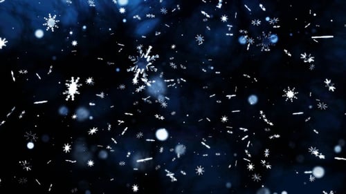 Animated Sparkling Snowflakes Winter Holiday Background