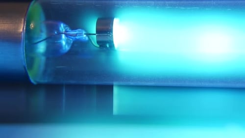 Blue Neon Uv Bulb. Ultraviolet Antibacterial Bactericidal Quartz Medicine Lamp, Air Disinfection and