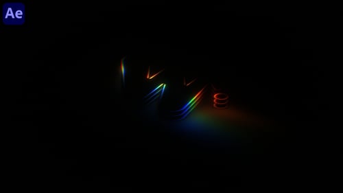 Abstract Chromatic Light Logo Opener