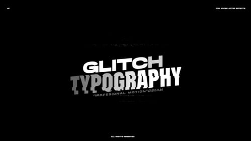 Glitch Typography Titles