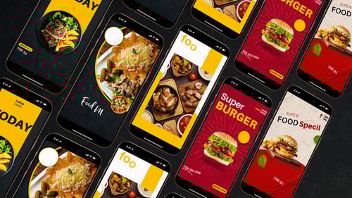 Dynamic Food Menu Instagram Story Templates